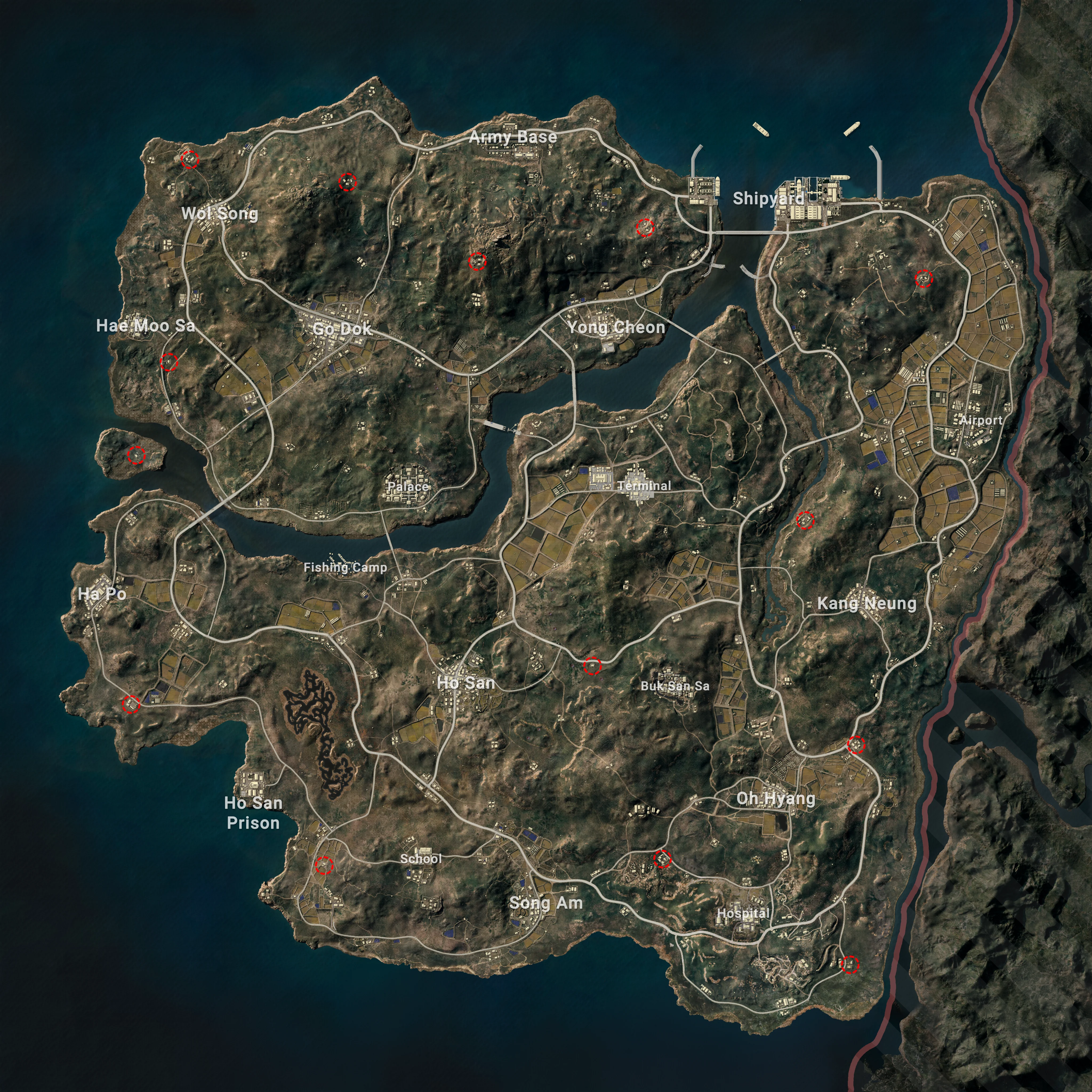 PUBG Taego (Taego) HD Panoramic Map